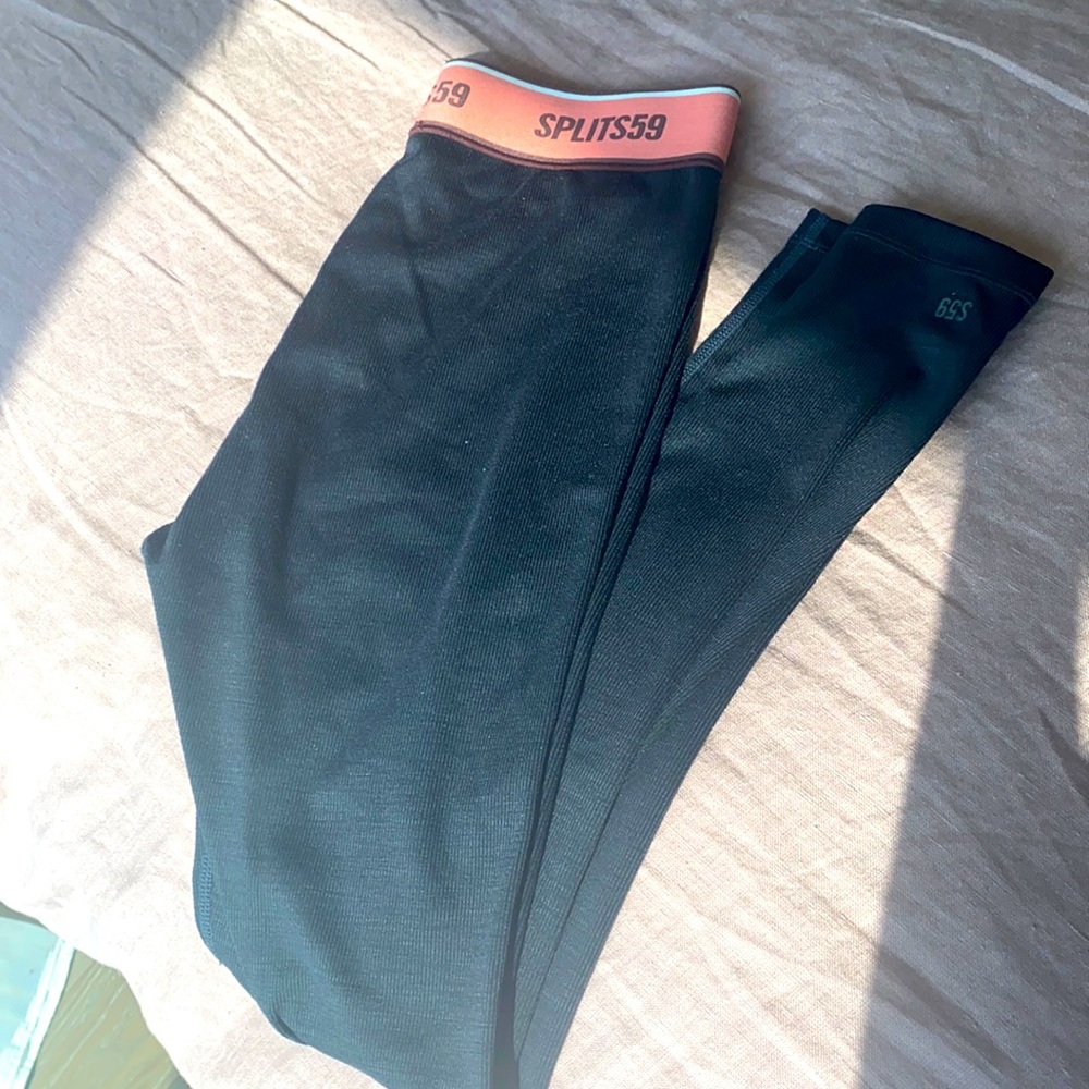 Bailey High Waist Active Rib 7/8: black